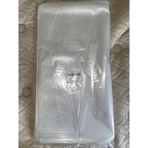 POLY BAGS ULINE 2 MIL CLEAR INDUSTRIAL  20" X 34" 100 FLAP LOCK MODEL S-13473